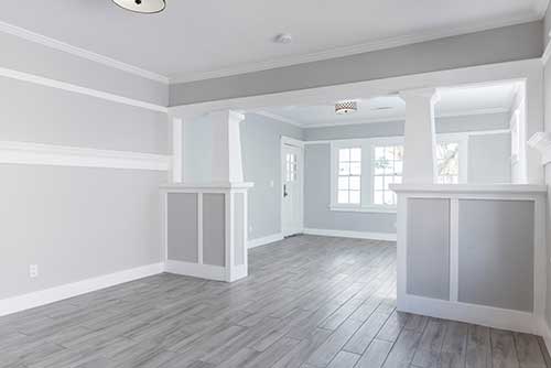 inside of a house just being painted