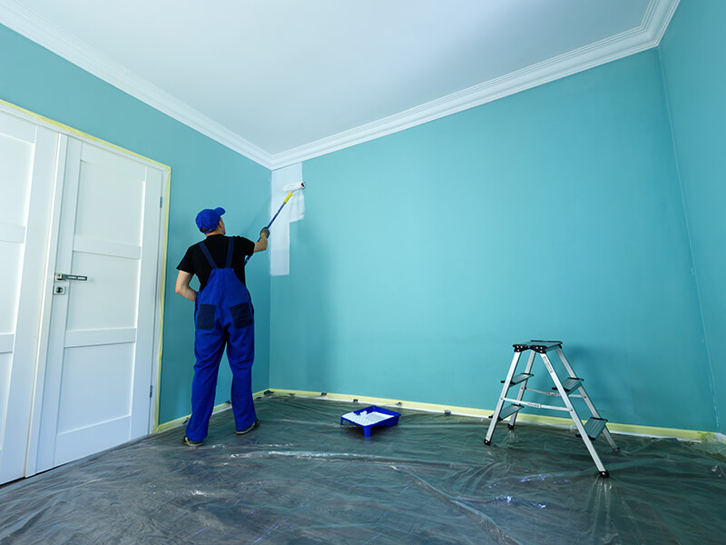 man painting man painting